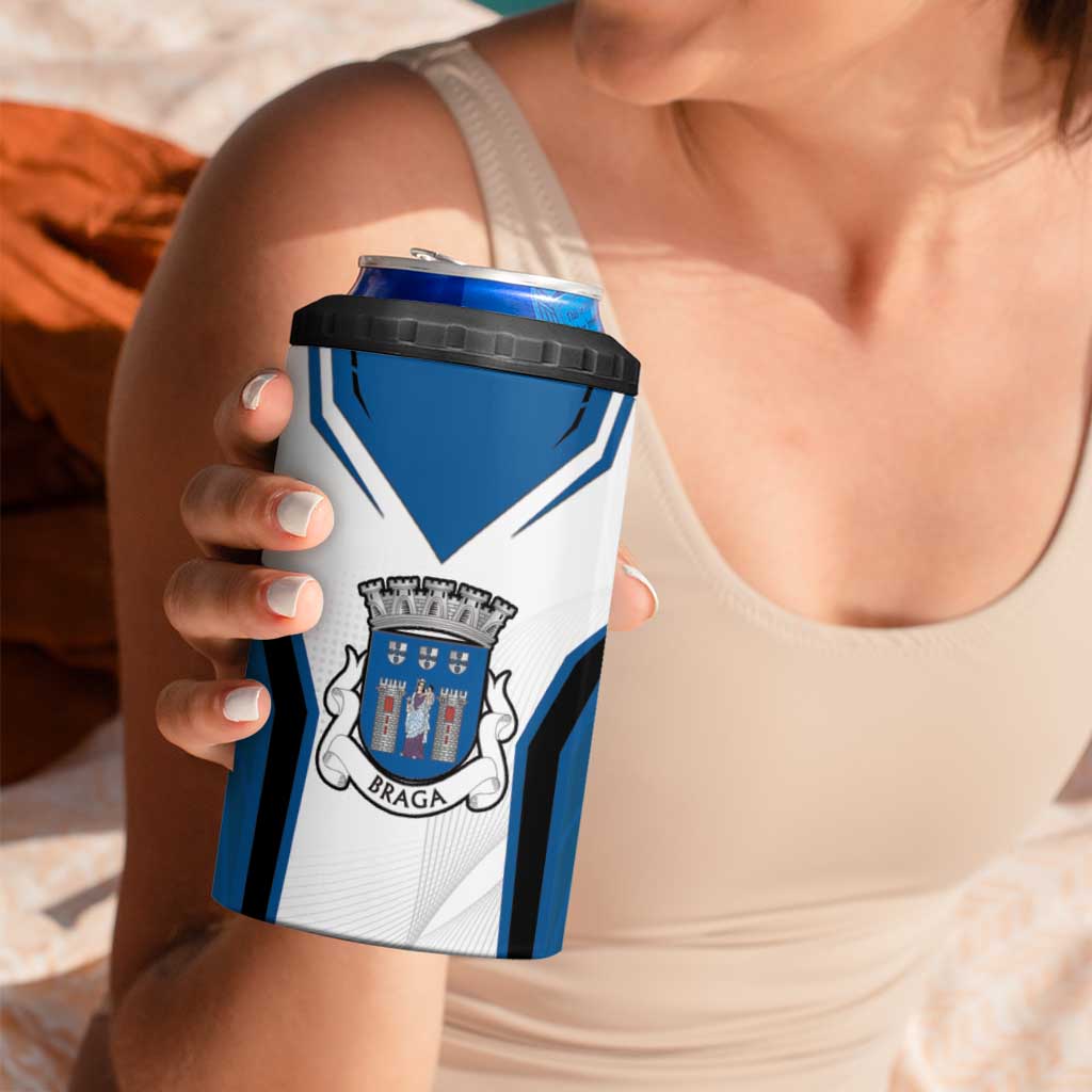 Personalized Braga Portugal 4 in 1 Can Cooler Tumbler Sporty Style - Wonder Print Shop