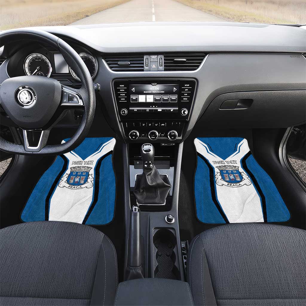 Personalized Braga Portugal Car Mats Sporty Style - Wonder Print Shop