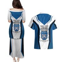 Personalized Braga Portugal Couples Matching Puletasi and Hawaiian Shirt Sporty Style - Wonder Print Shop