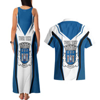 Personalized Braga Portugal Couples Matching Tank Maxi Dress and Hawaiian Shirt Sporty Style - Wonder Print Shop