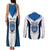 Personalized Braga Portugal Couples Matching Tank Maxi Dress and Long Sleeve Button Shirt Sporty Style - Wonder Print Shop