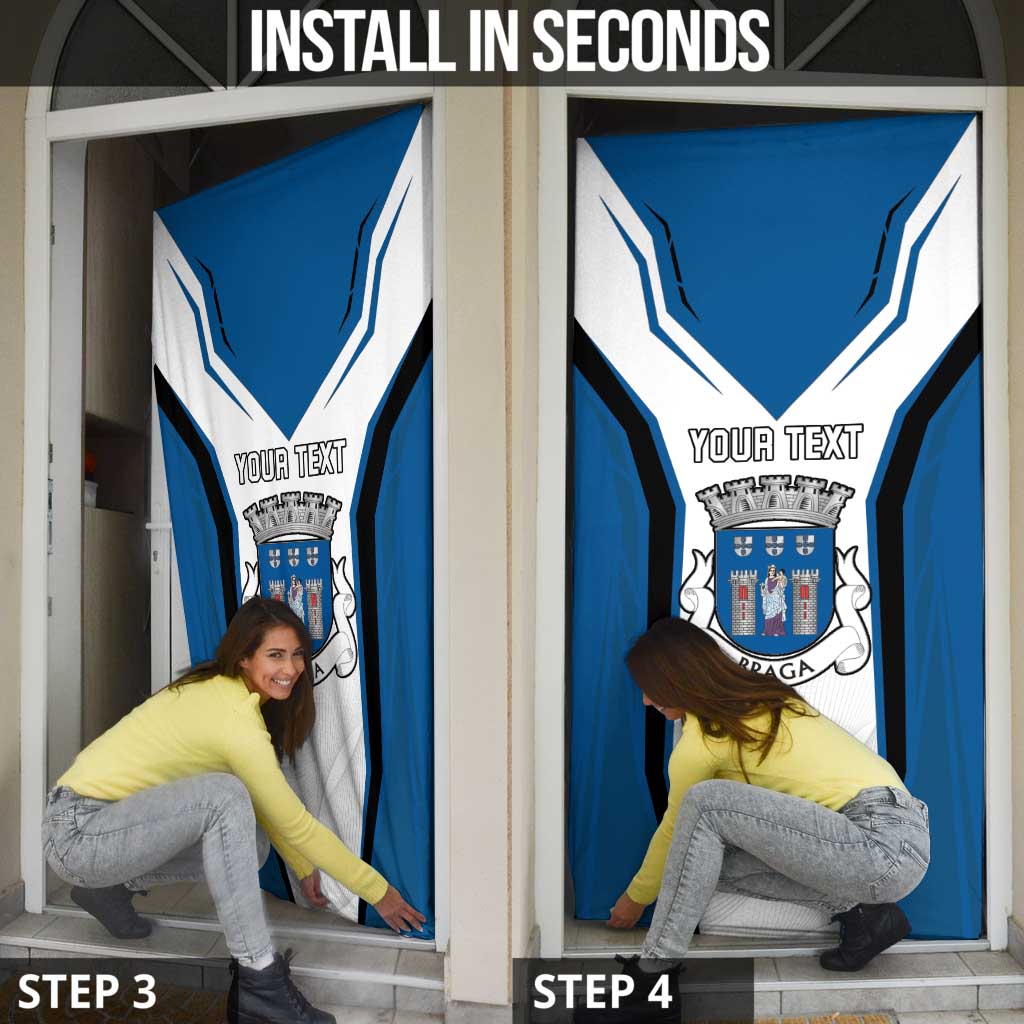 Personalized Braga Portugal Door Cover Sporty Style - Wonder Print Shop