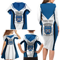 Personalized Braga Portugal Family Matching Long Sleeve Bodycon Dress and Hawaiian Shirt Sporty Style - Wonder Print Shop