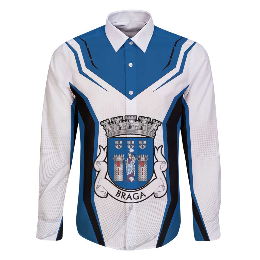 Personalized Braga Portugal Family Matching Long Sleeve Bodycon Dress and Hawaiian Shirt Sporty Style - Wonder Print Shop