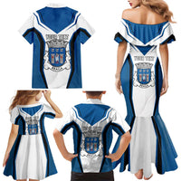 Personalized Braga Portugal Family Matching Mermaid Dress and Hawaiian Shirt Sporty Style - Wonder Print Shop