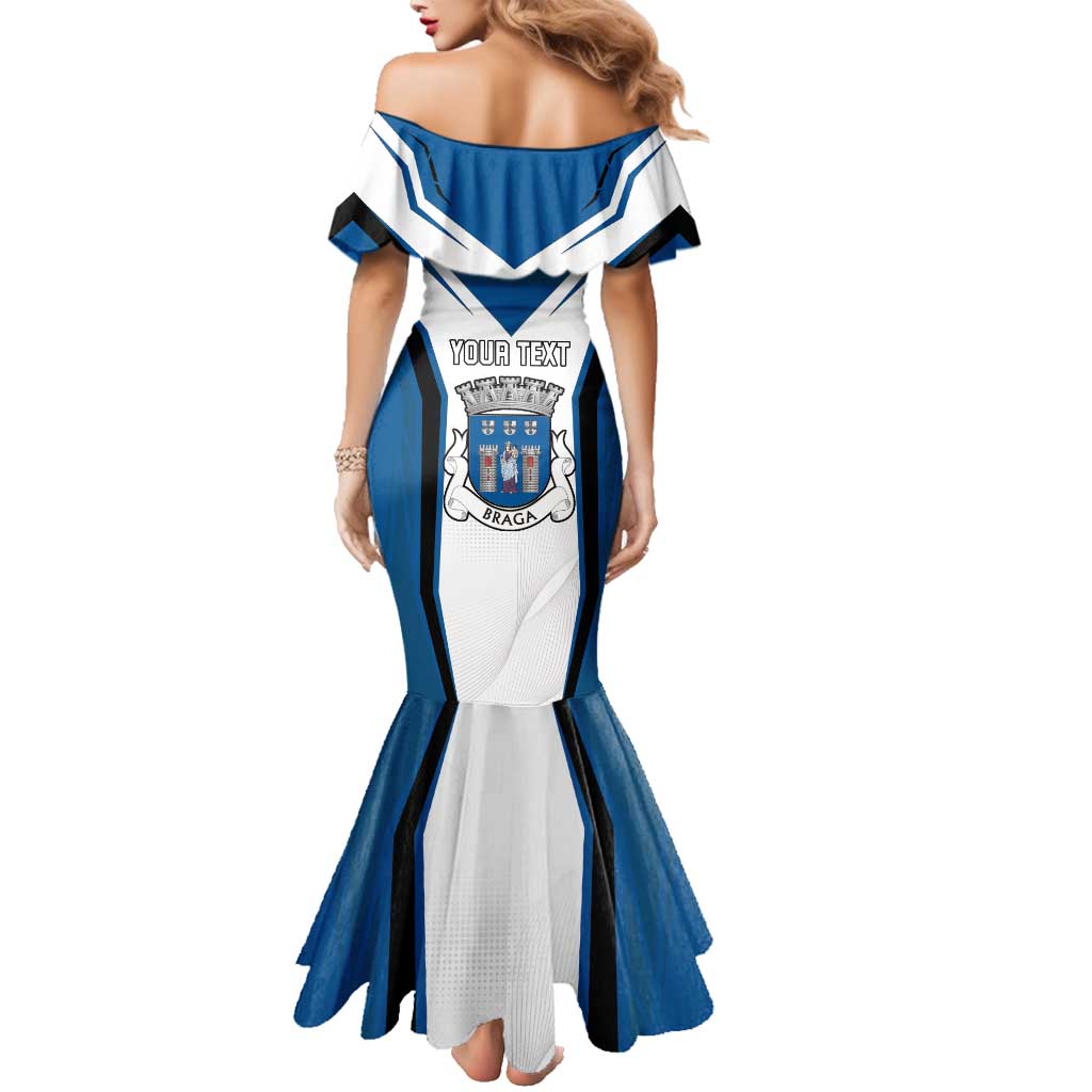 Personalized Braga Portugal Family Matching Mermaid Dress and Hawaiian Shirt Sporty Style - Wonder Print Shop