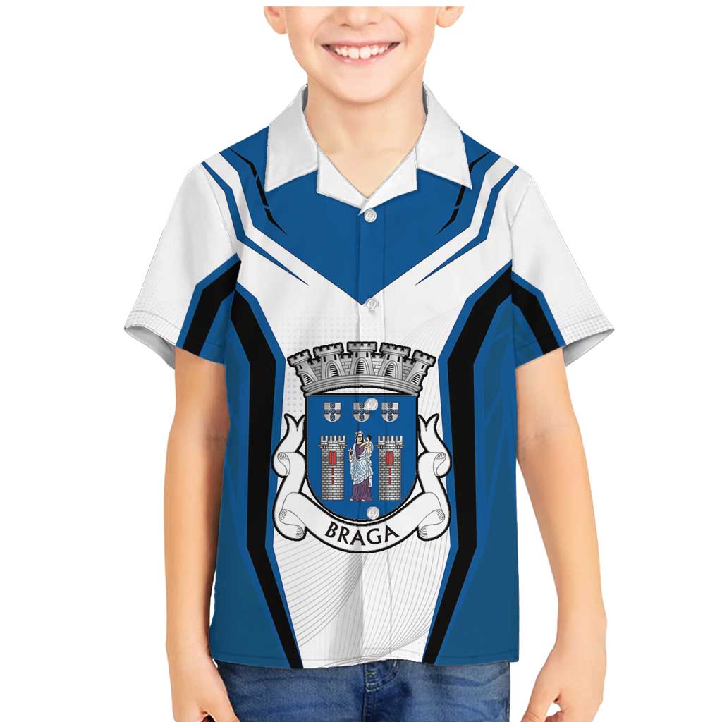 Personalized Braga Portugal Family Matching Mermaid Dress and Hawaiian Shirt Sporty Style - Wonder Print Shop