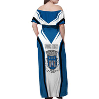 Personalized Braga Portugal Family Matching Off Shoulder Maxi Dress and Hawaiian Shirt Sporty Style - Wonder Print Shop