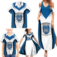 Personalized Braga Portugal Family Matching Summer Maxi Dress and Hawaiian Shirt Sporty Style - Wonder Print Shop