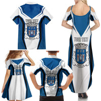 Personalized Braga Portugal Family Matching Summer Maxi Dress and Hawaiian Shirt Sporty Style - Wonder Print Shop