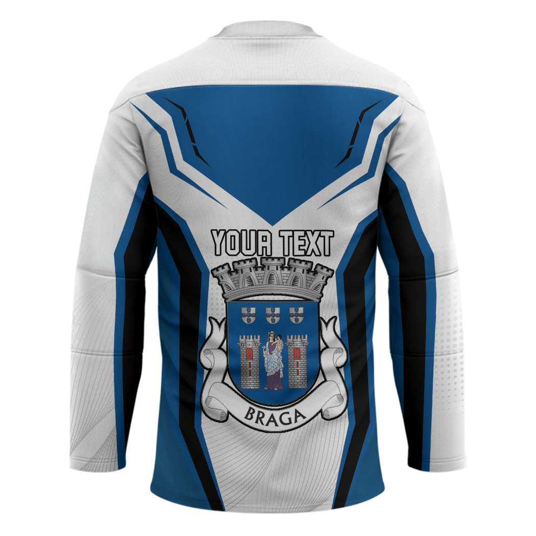 Personalized Braga Portugal Hockey Jersey Sporty Style - Wonder Print Shop