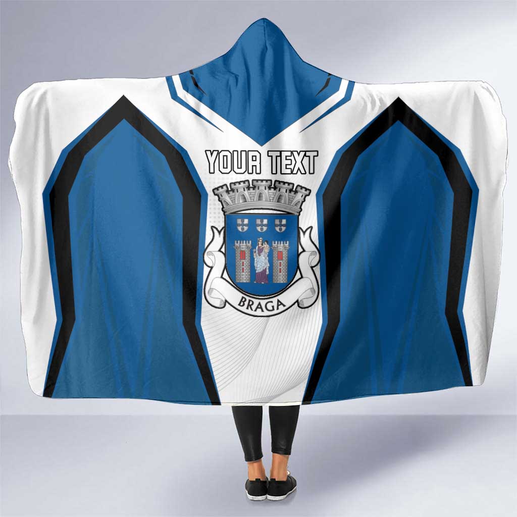 Personalized Braga Portugal Hooded Blanket Sporty Style - Wonder Print Shop