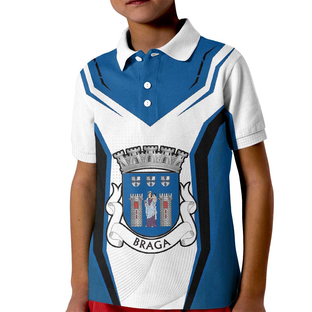 Personalized Braga Portugal Kid Polo Shirt Sporty Style - Wonder Print Shop