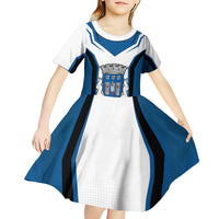 Personalized Braga Portugal Kid Short Sleeve Dress Sporty Style - Wonder Print Shop