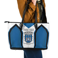 Personalized Braga Portugal Leather Tote Bag Sporty Style - Wonder Print Shop