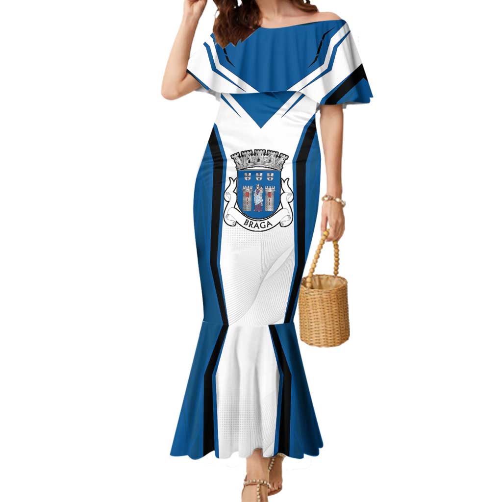 Personalized Braga Portugal Mermaid Dress Sporty Style - Wonder Print Shop