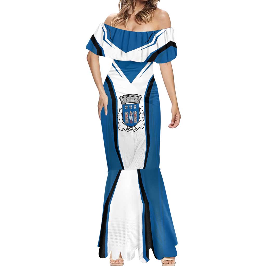 Personalized Braga Portugal Mermaid Dress Sporty Style - Wonder Print Shop