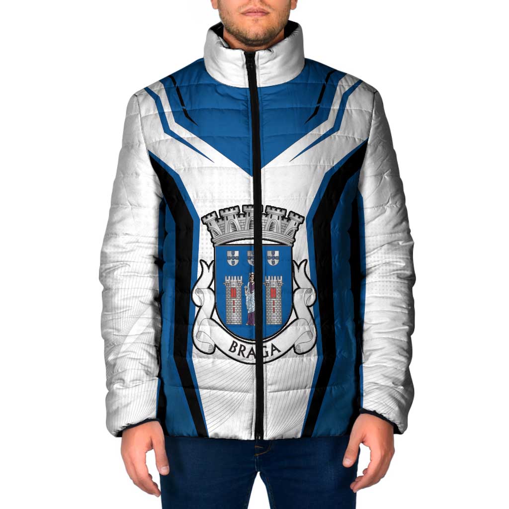 Personalized Braga Portugal Padded Jacket Sporty Style - Wonder Print Shop