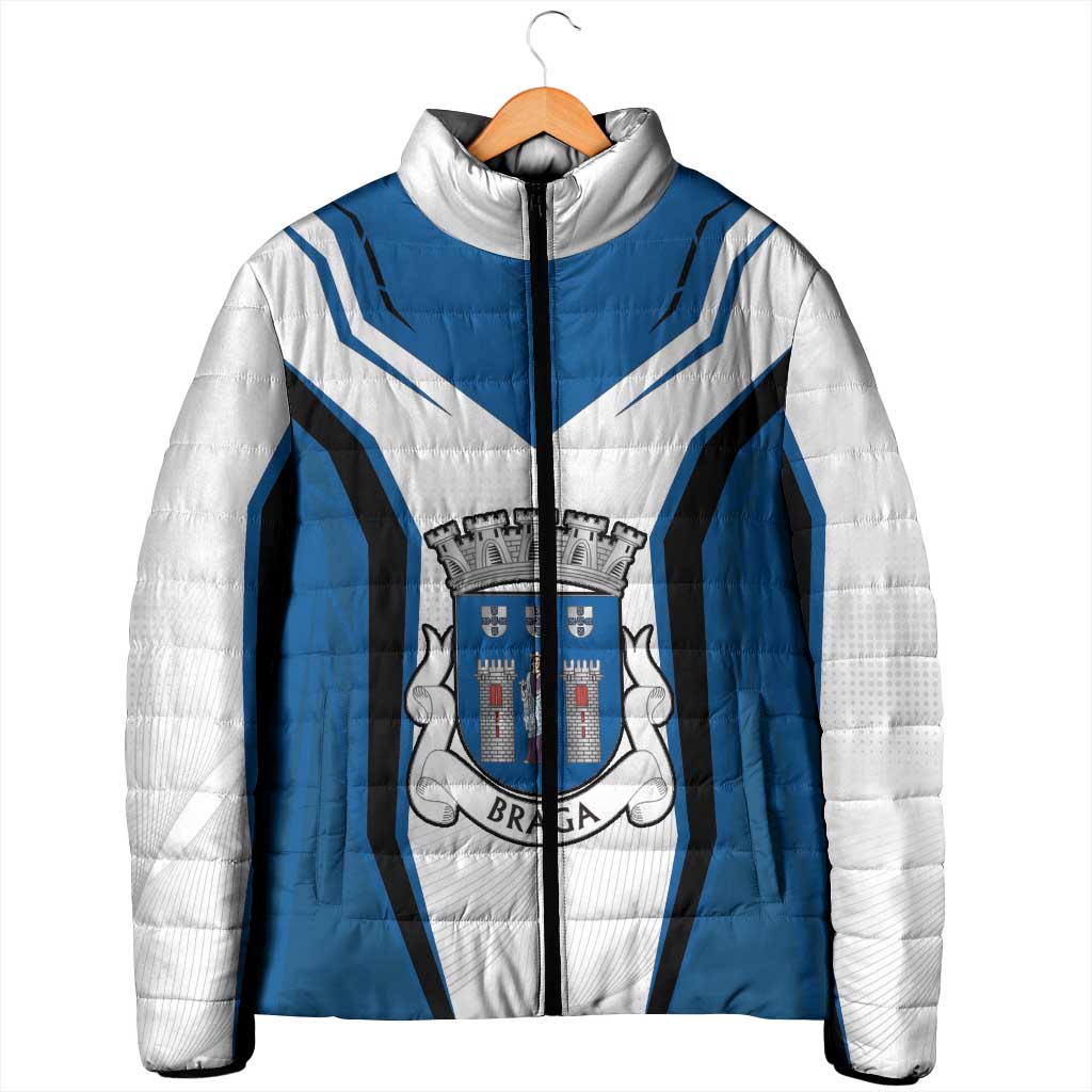 Personalized Braga Portugal Padded Jacket Sporty Style - Wonder Print Shop