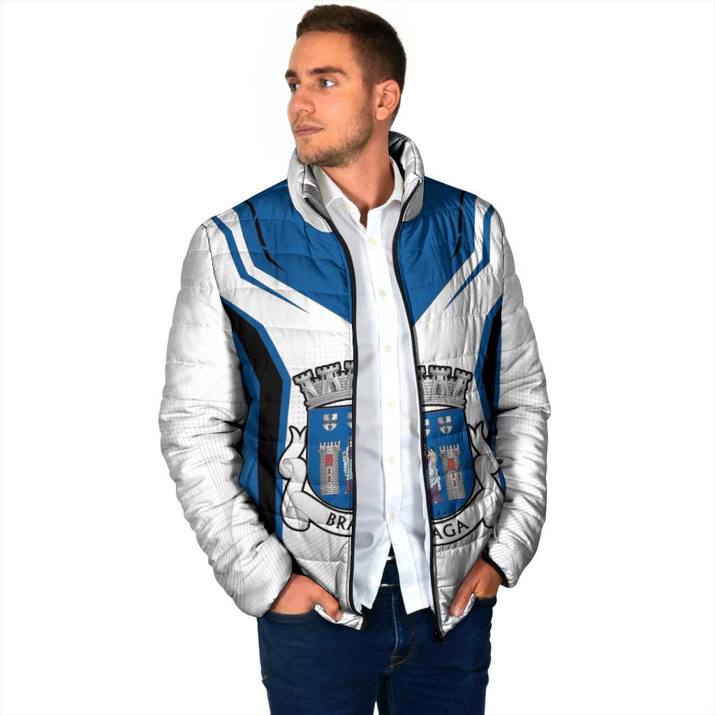 Personalized Braga Portugal Padded Jacket Sporty Style - Wonder Print Shop