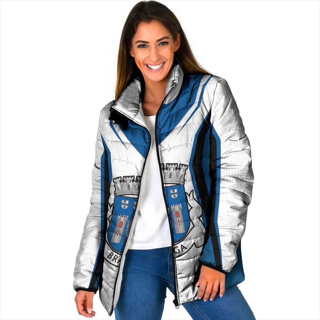 Personalized Braga Portugal Padded Jacket Sporty Style - Wonder Print Shop