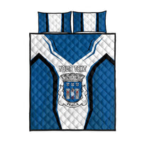 Personalized Braga Portugal Quilt Bed Set Sporty Style - Wonder Print Shop