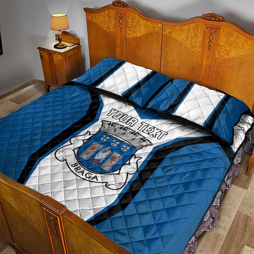 Personalized Braga Portugal Quilt Bed Set Sporty Style - Wonder Print Shop