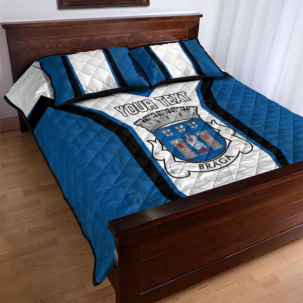 Personalized Braga Portugal Quilt Bed Set Sporty Style - Wonder Print Shop