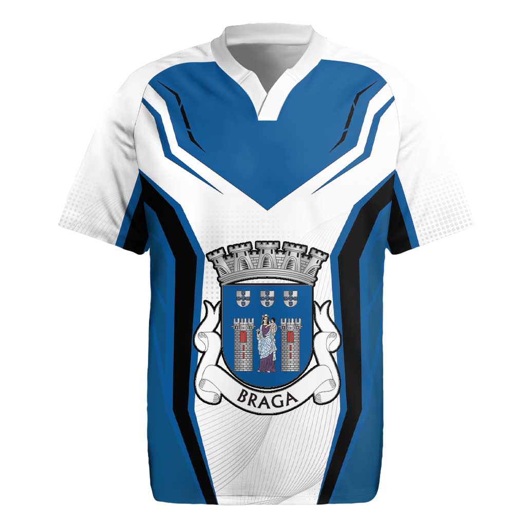 Personalized Braga Portugal Rugby Jersey Sporty Style - Wonder Print Shop