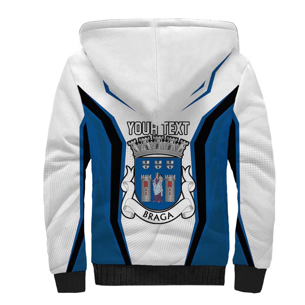 Personalized Braga Portugal Sherpa Hoodie Sporty Style - Wonder Print Shop