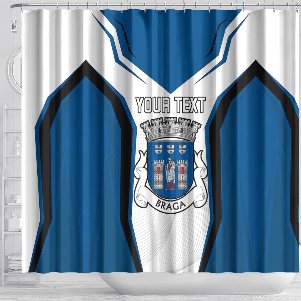 Personalized Braga Portugal Shower Curtain Sporty Style - Wonder Print Shop