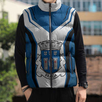 Personalized Braga Portugal Sleeveless Puffer Jacket Sporty Style - Wonder Print Shop