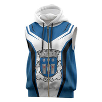 Personalized Braga Portugal Sleeveless Zip Hoodie Sporty Style - Wonder Print Shop