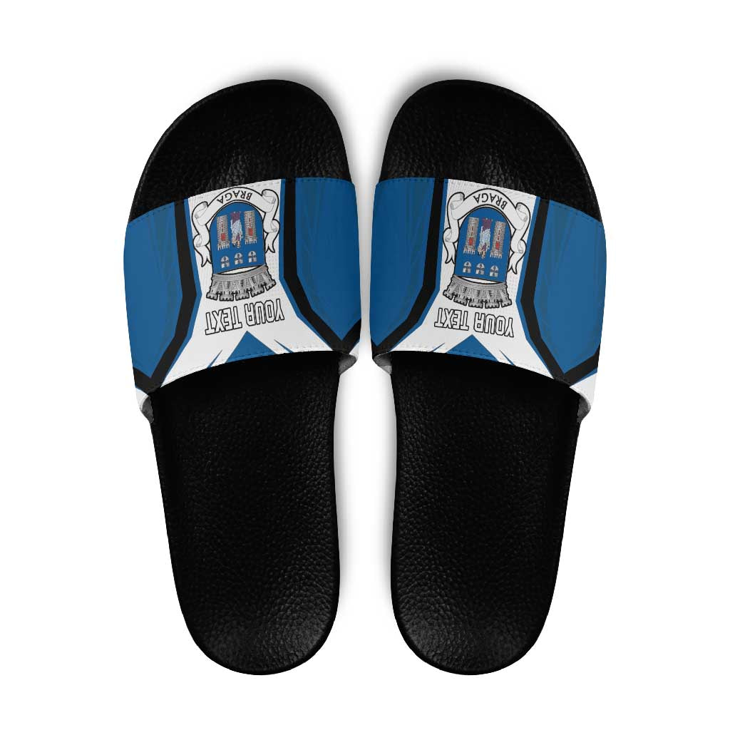 Personalized Braga Portugal Slide Sandals Sporty Style - Wonder Print Shop