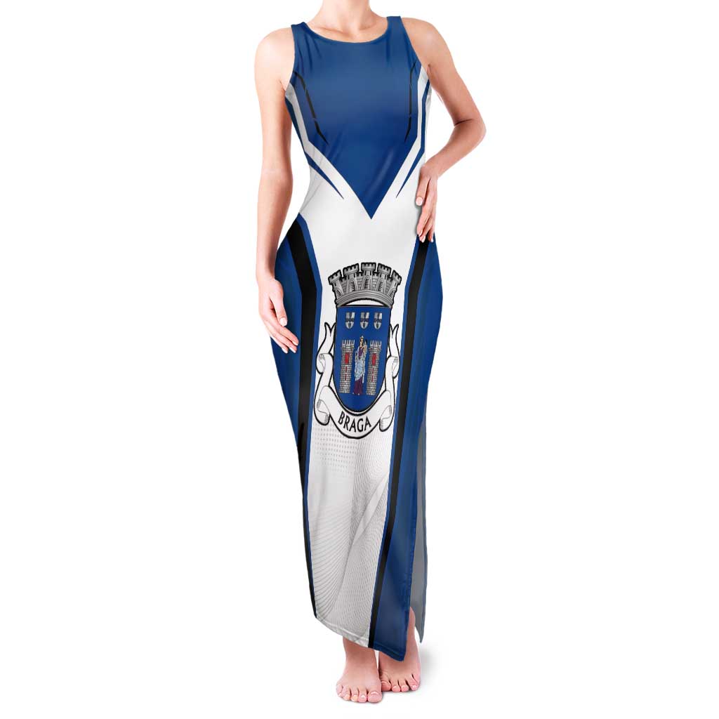 Personalized Braga Portugal Tank Maxi Dress Sporty Style - Wonder Print Shop