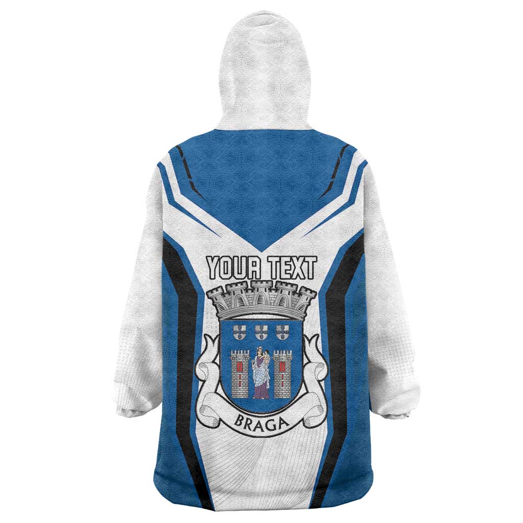 Personalized Braga Portugal Wearable Blanket Hoodie Sporty Style - Wonder Print Shop