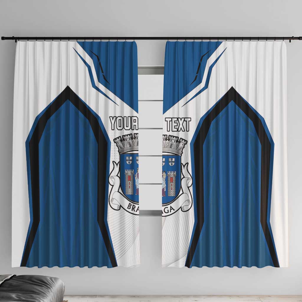 Personalized Braga Portugal Window Curtain Sporty Style - Wonder Print Shop