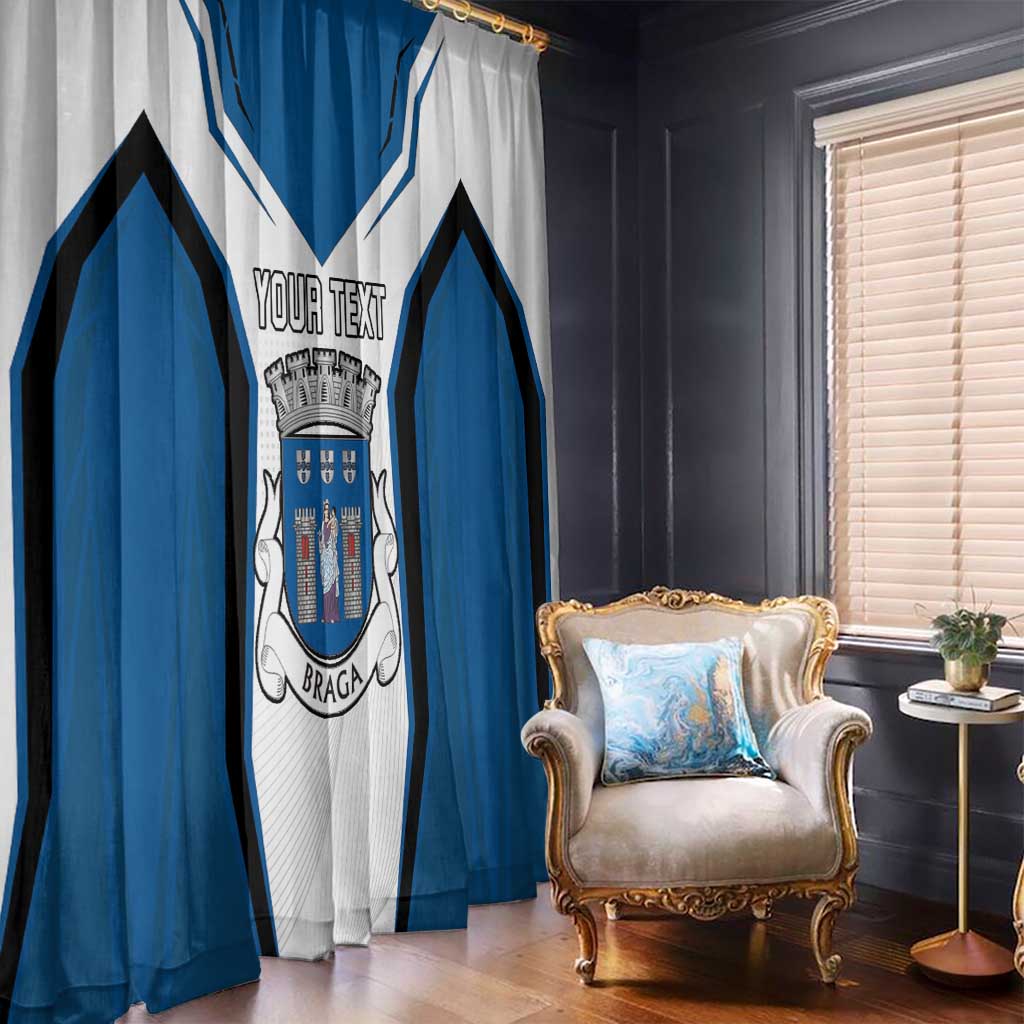 Personalized Braga Portugal Window Curtain Sporty Style - Wonder Print Shop