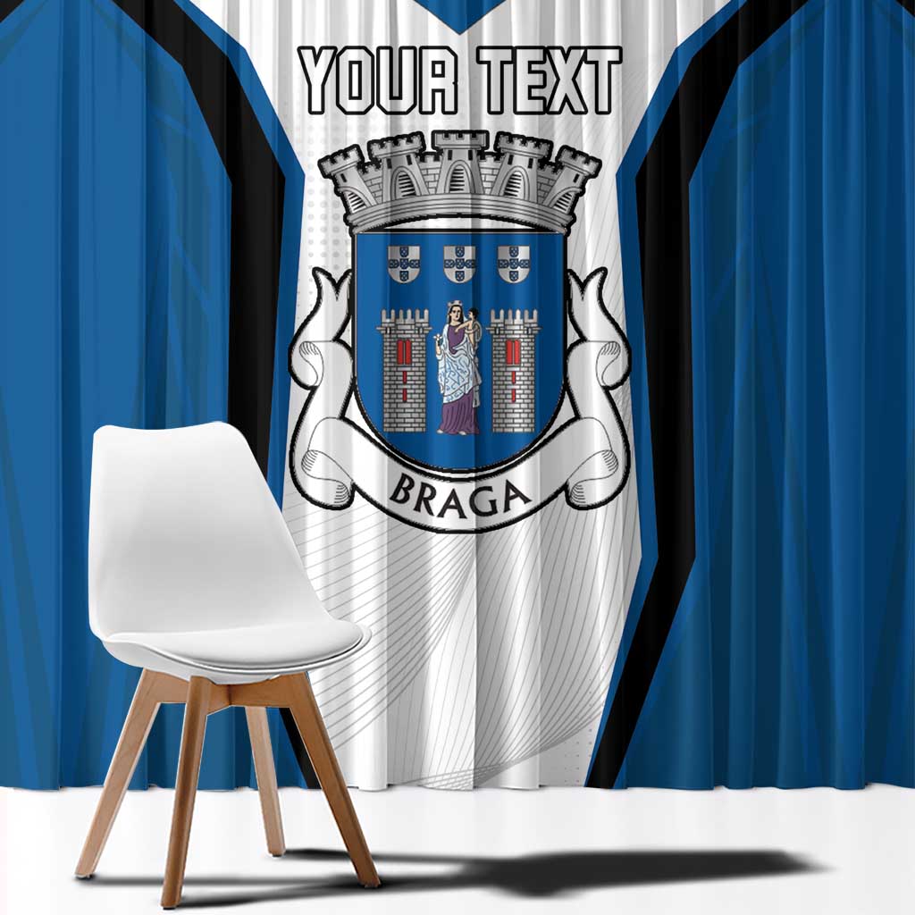 Personalized Braga Portugal Window Curtain Sporty Style - Wonder Print Shop