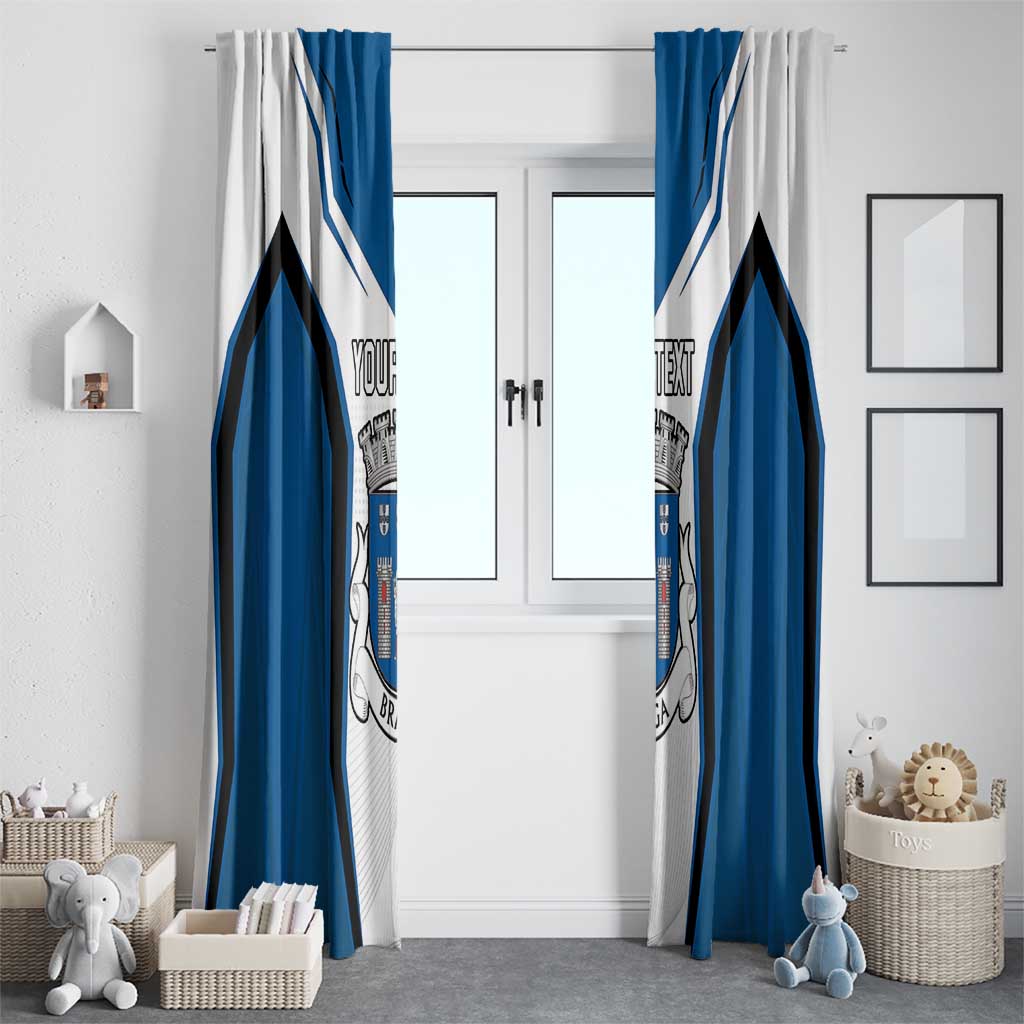 Personalized Braga Portugal Window Curtain Sporty Style - Wonder Print Shop