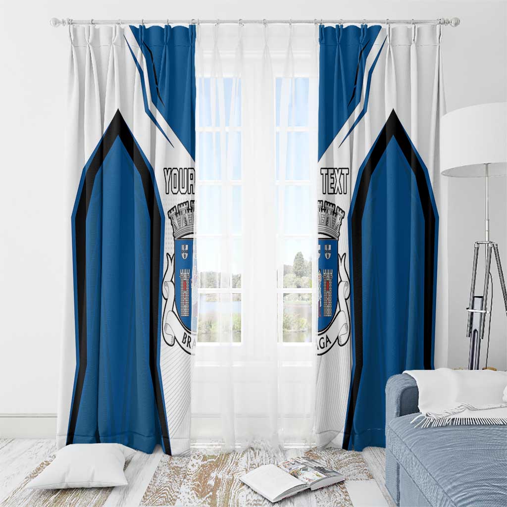 Personalized Braga Portugal Window Curtain Sporty Style - Wonder Print Shop