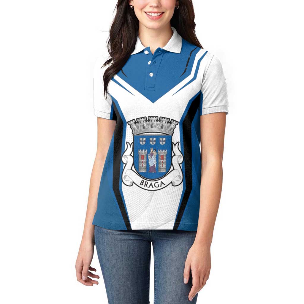 Personalized Braga Portugal Women Polo Shirt Sporty Style - Wonder Print Shop