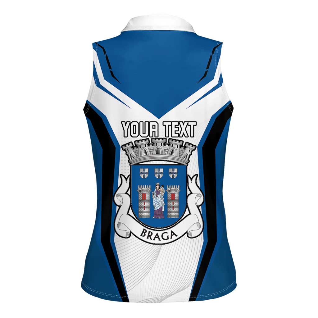 Personalized Braga Portugal Women Sleeveless Polo Shirt Sporty Style - Wonder Print Shop