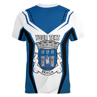 Personalized Braga Portugal Women V-Neck T-Shirt Sporty Style - Wonder Print Shop