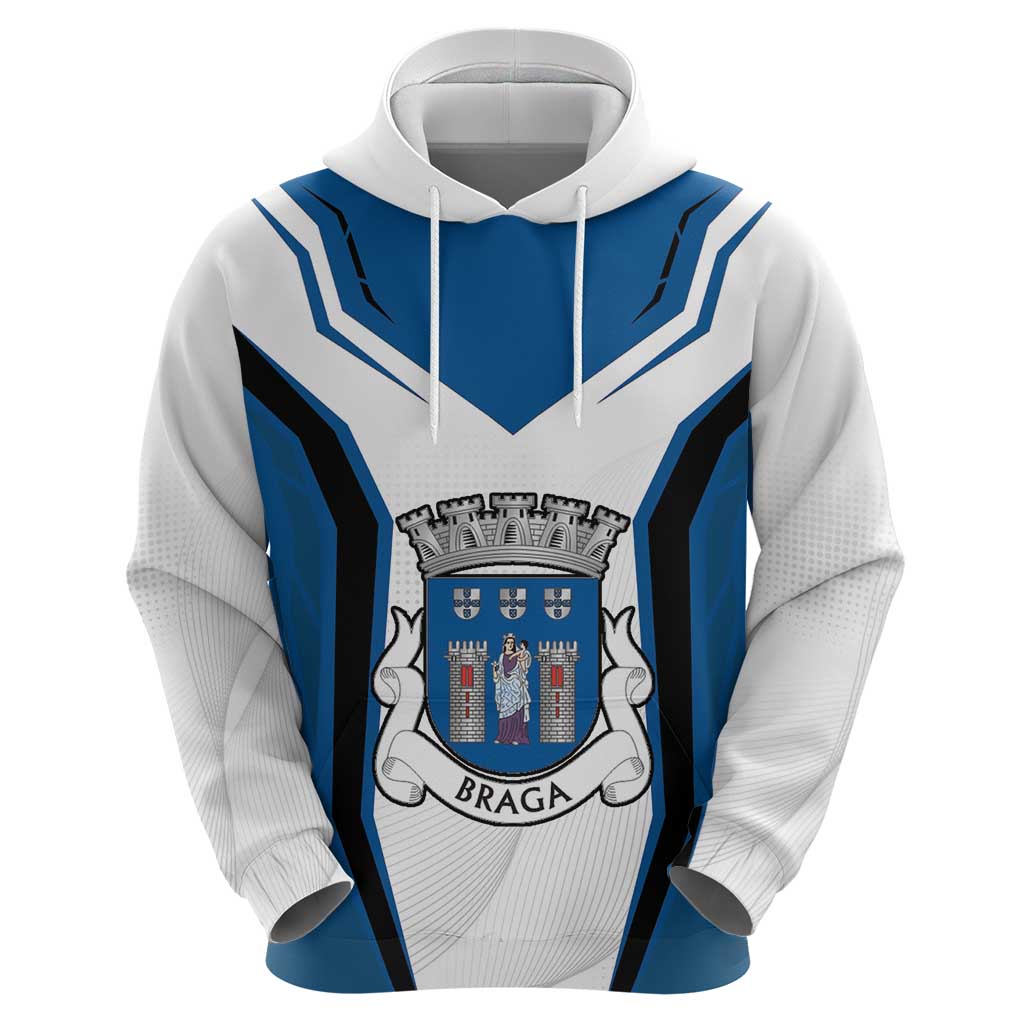 Personalized Braga Portugal Zip Hoodie Sporty Style - Wonder Print Shop