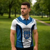 Personalized Braga Portugal Zipper Polo Shirt Sporty Style - Wonder Print Shop