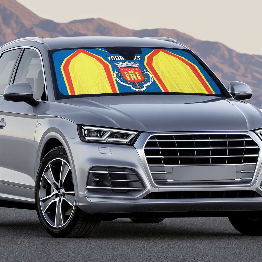 Personalized Braganca Portugal Auto Sun Shade Sporty Style - Wonder Print Shop