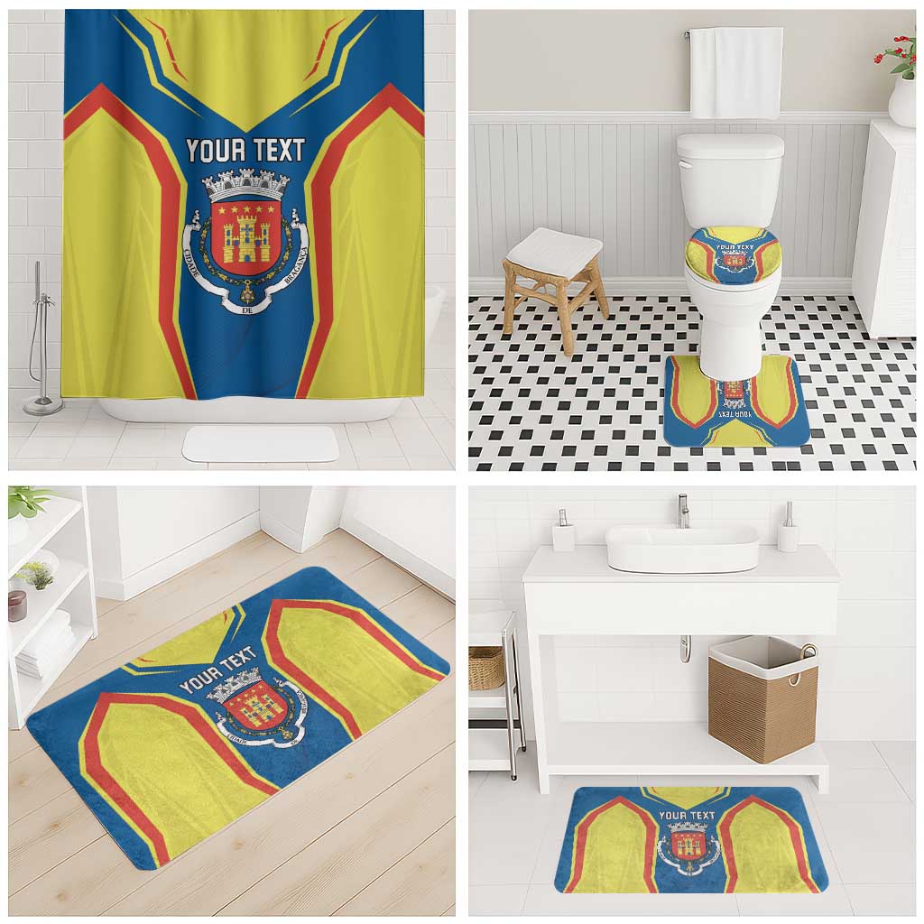 Personalized Braganca Portugal Bathroom Set Sporty Style - Wonder Print Shop