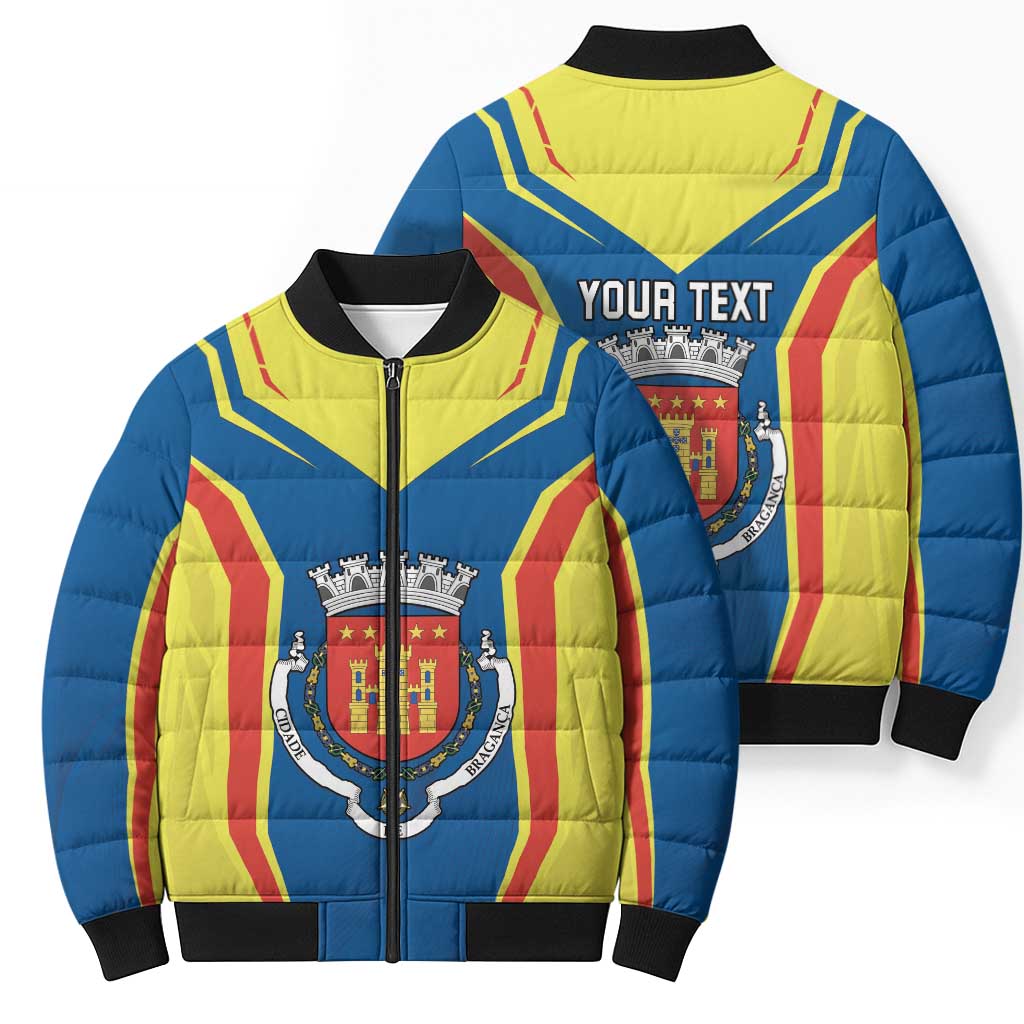 Personalized Braganca Portugal Bomber Puffer Jacket Sporty Style - Wonder Print Shop