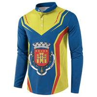 Personalized Braganca Portugal Button Sweatshirt Sporty Style - Wonder Print Shop